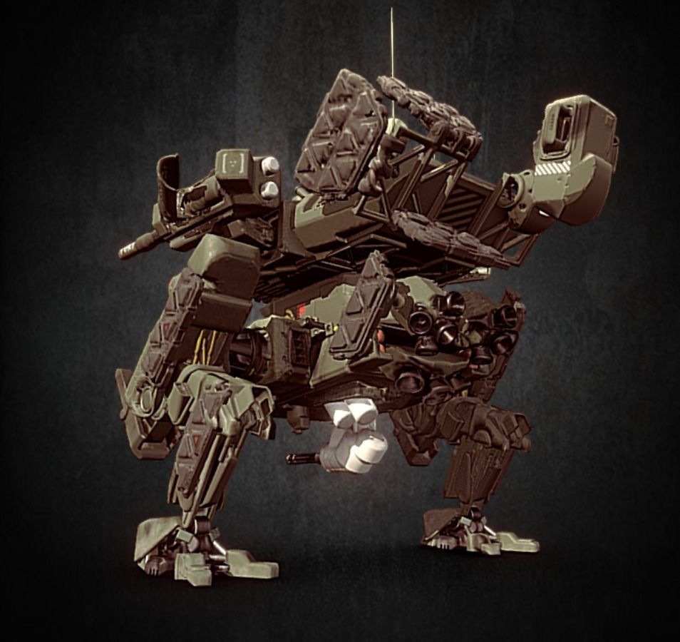 AR-22 Armadillo Heavy Battle Mech 3D print model_15