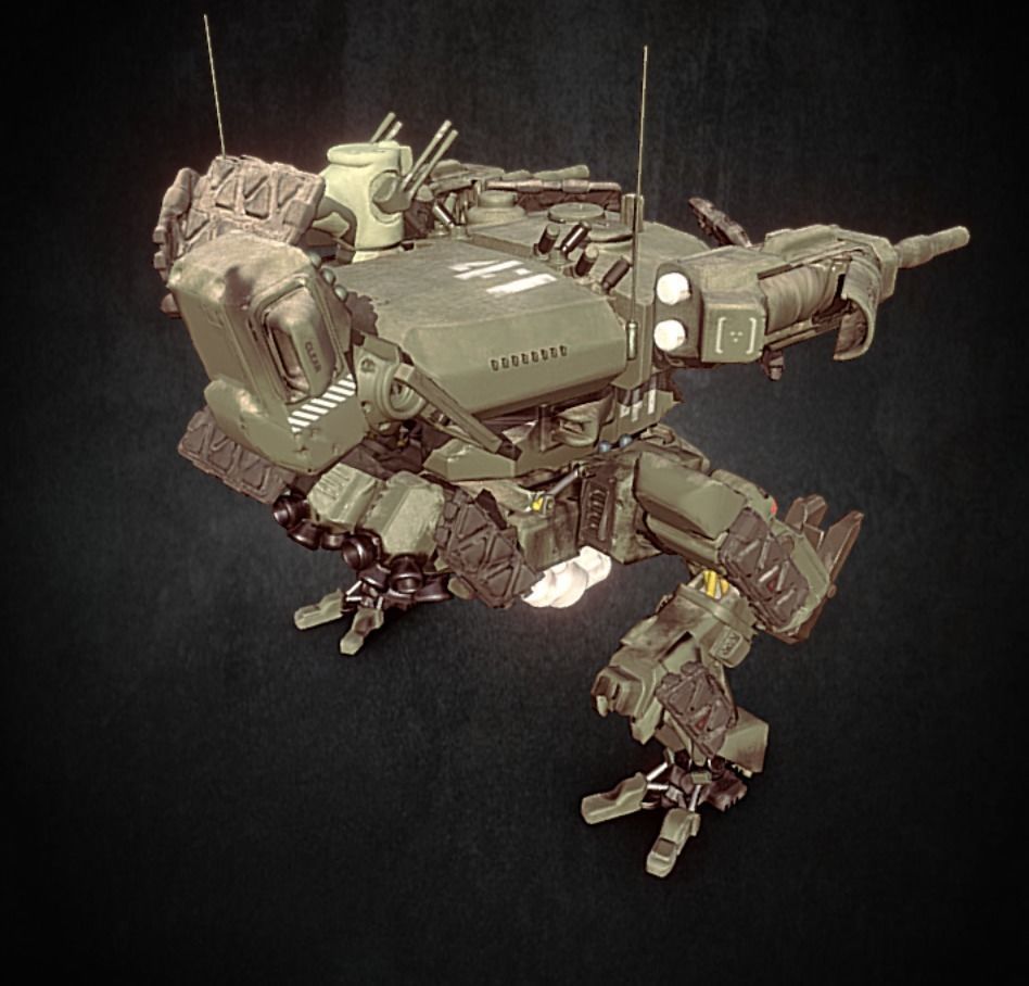 AR-22 Armadillo Heavy Battle Mech 3D print model_14