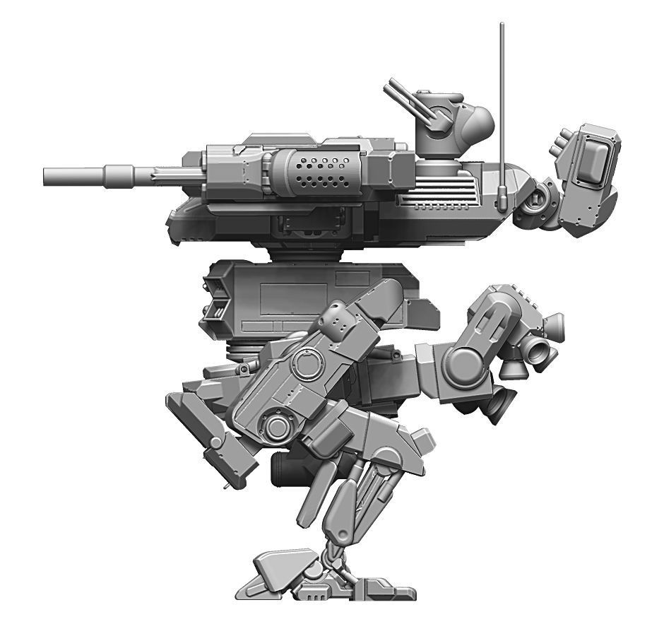 AR-22 Armadillo Heavy Battle Mech 3D print model_6