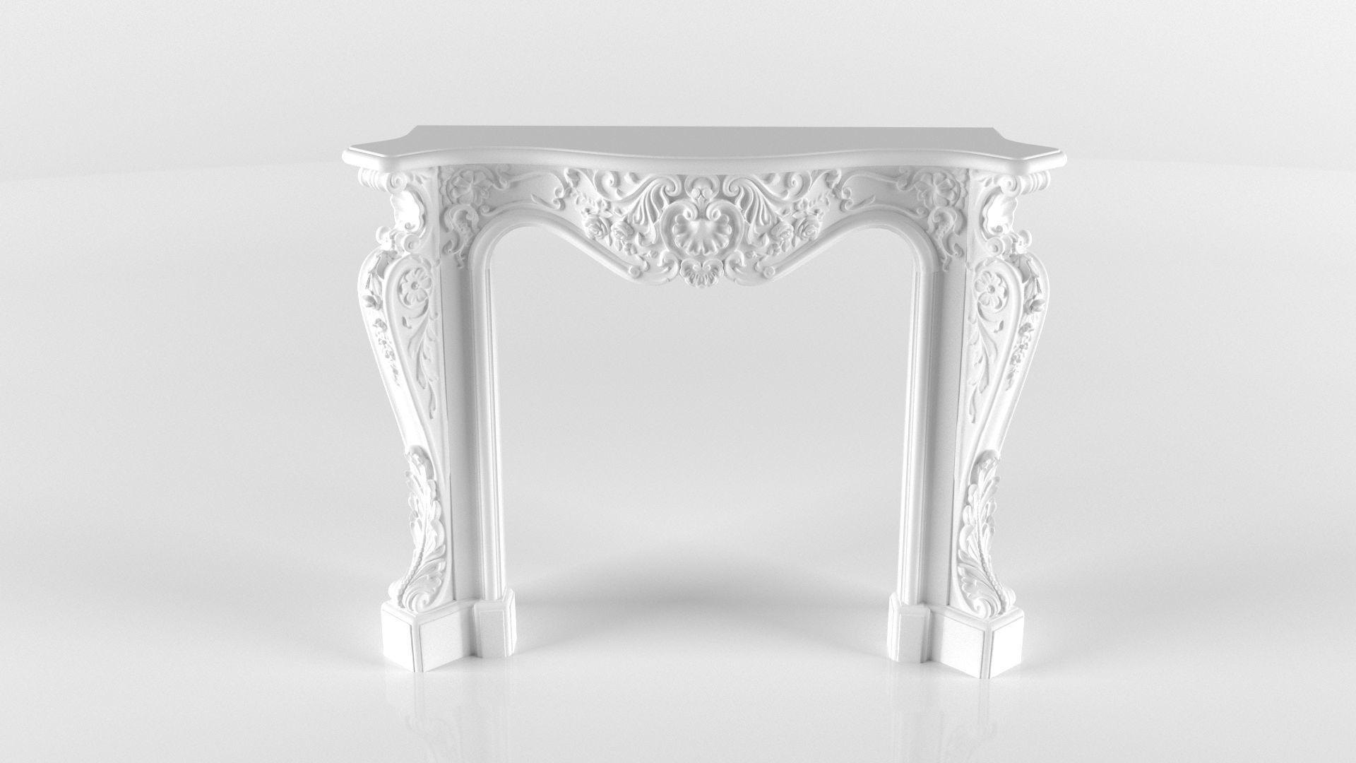 Fireplace 3D model set 3D model_6