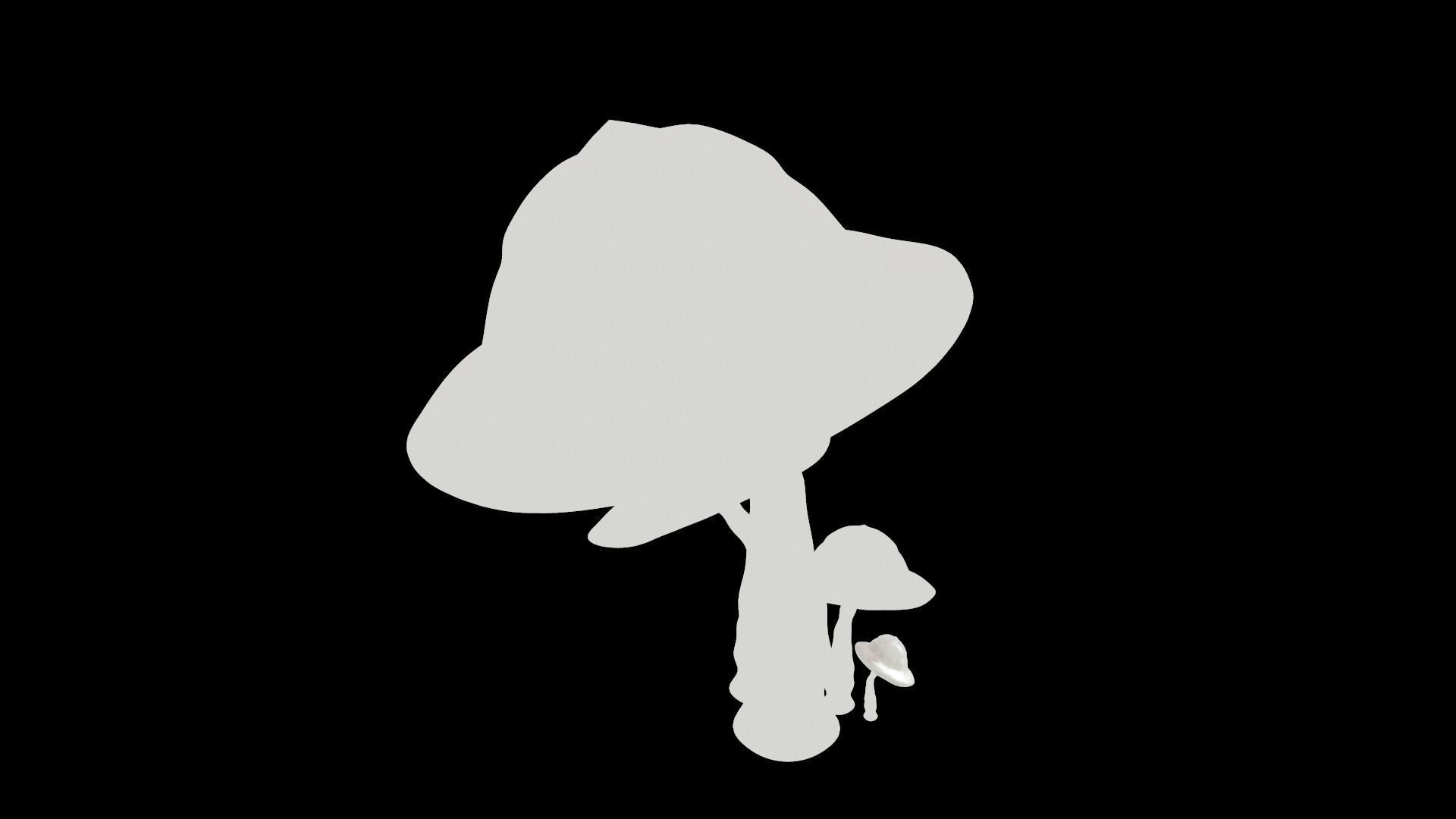 Mushrooms  Full Textures - PBR Asset High Poly 3D model_5