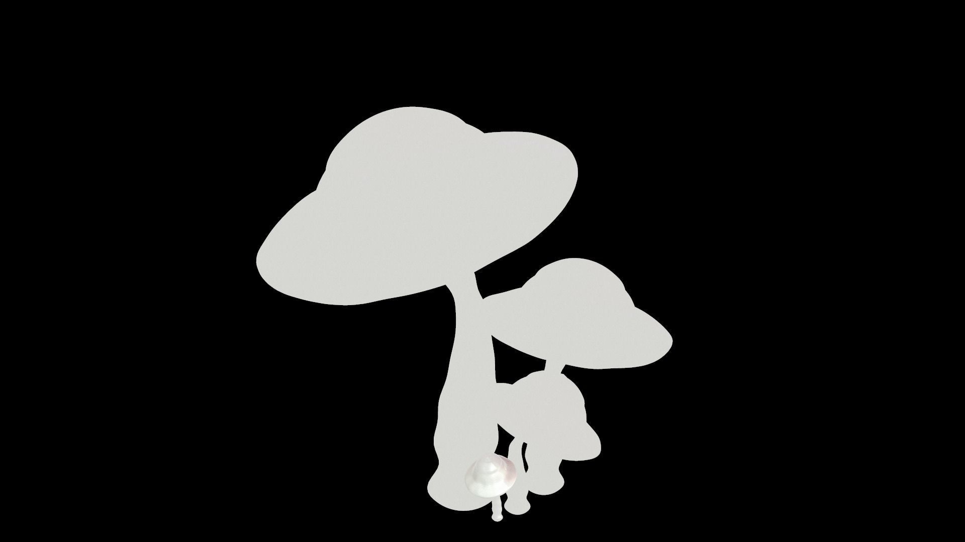 Mushrooms  Full Textures - PBR Asset High Poly 3D model_9