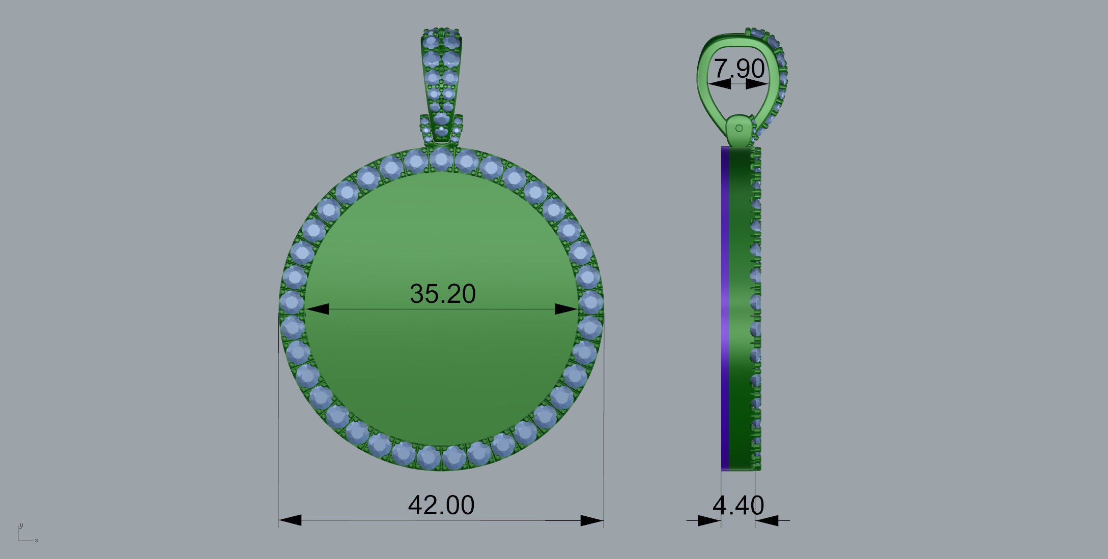 Gold N835 3D print model_7