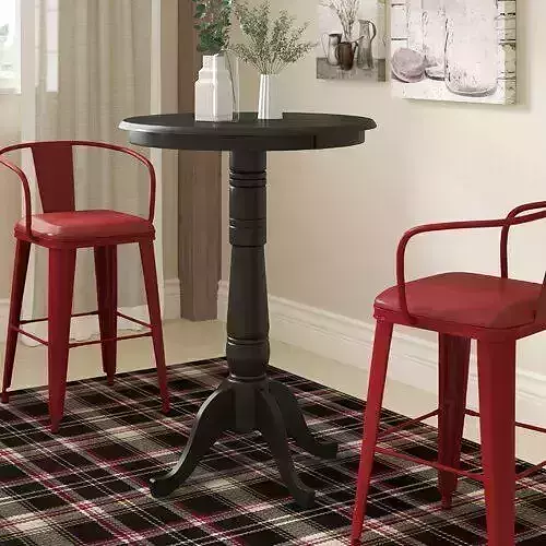 Bernadette Bar Pub Pedestal Table - 5 Colour 3D model