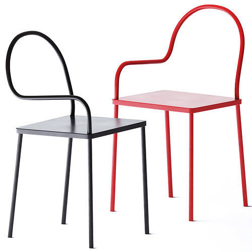 Chair Softer than Steel by Desalto 3D model