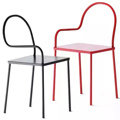 Chair Softer than Steel by Desalto 3D model