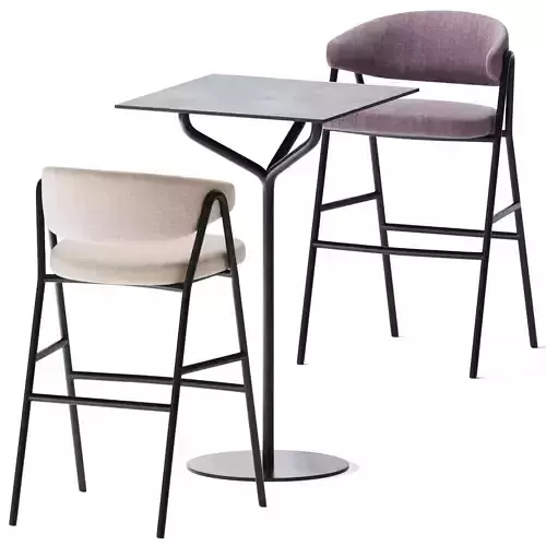 Hight Square Jack Table by Vigano 3D model