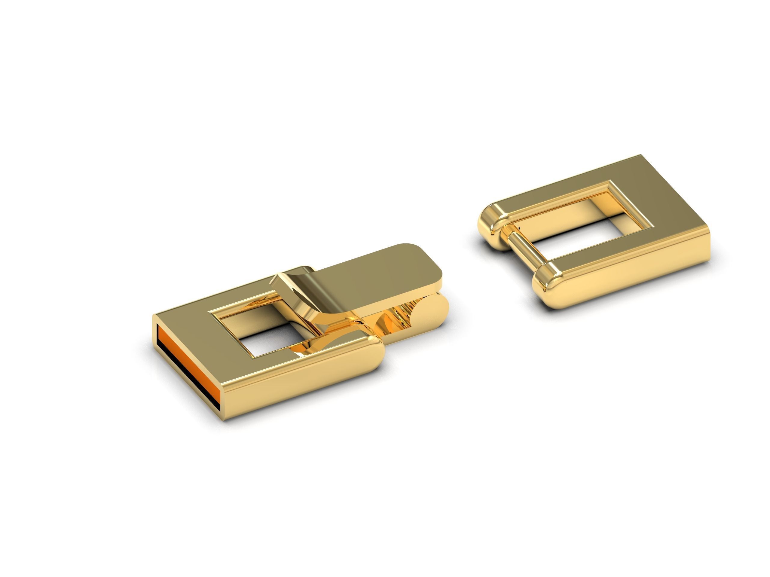 Watch clasp 4 sizes 3D print model_12