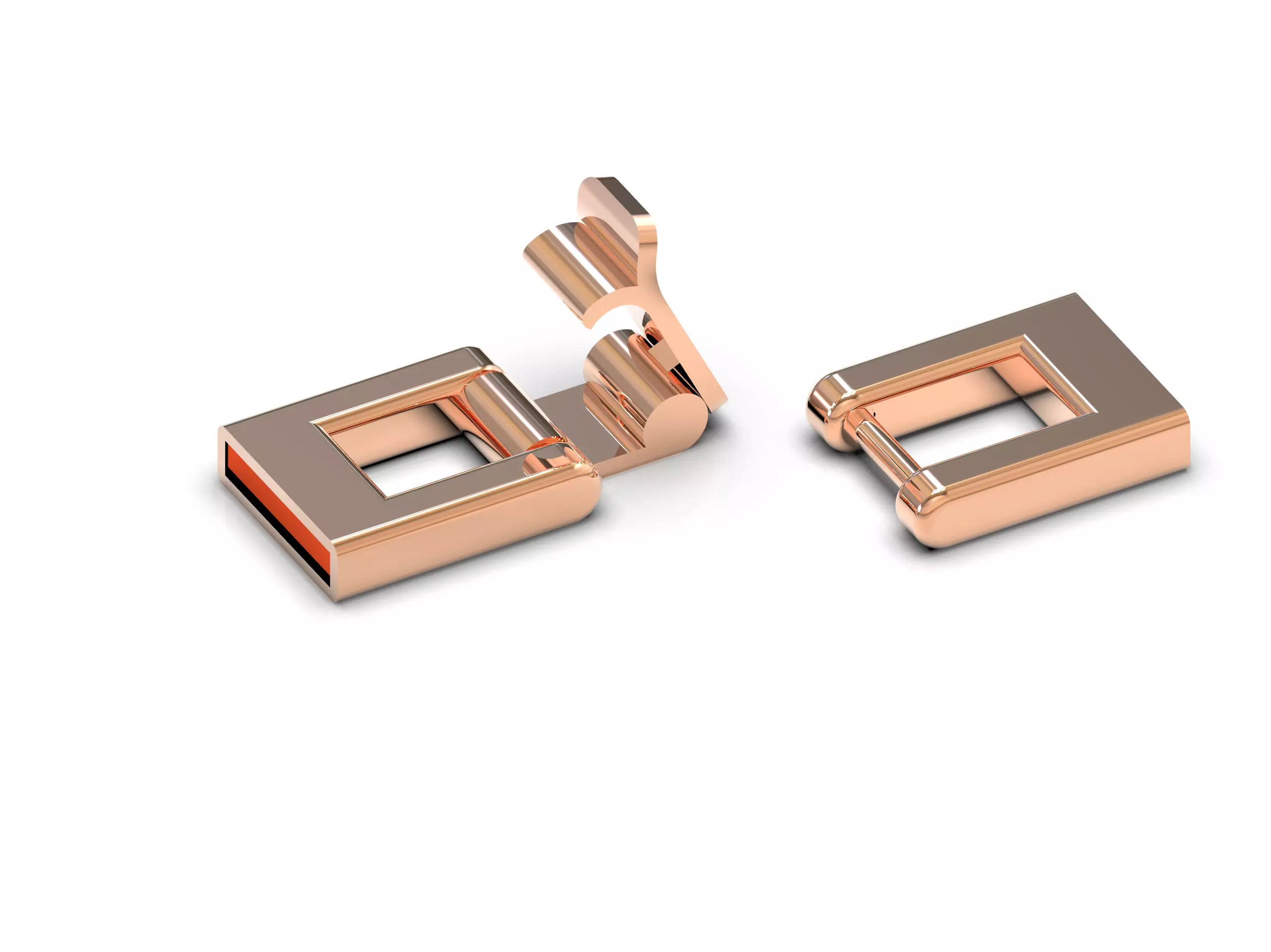 Watch clasp 4 sizes 3D print model_0