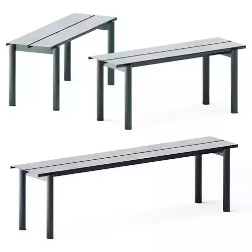Linear Steel Bench by Muuto