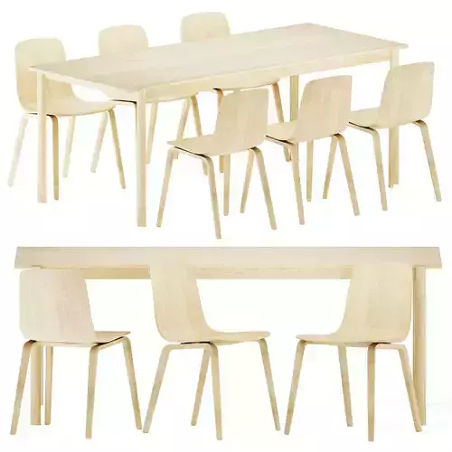 Linear Wood Table by Muuto