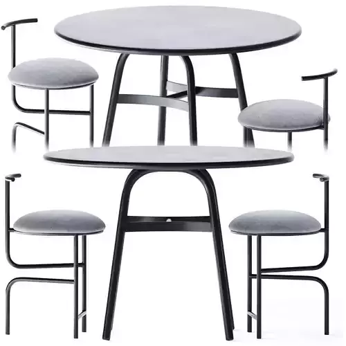 Ming Aluminum Dining Table by Stellar Works