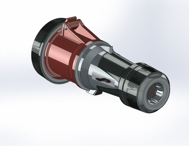 Kupplung PowerTOP Xtra 63A 5P IP67 3D model