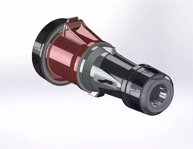 Kupplung PowerTOP Xtra 63A 5P IP67 3D model