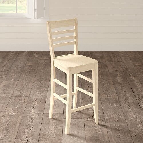 Landingville Wood Bar Stool Free 3D model