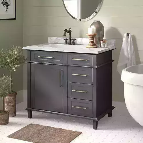 Newport Single Bathroom Vanity - 2 Colour