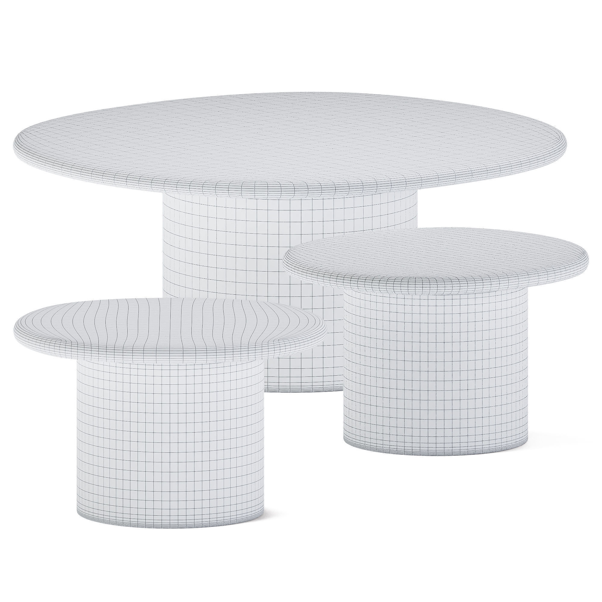 Metal Coffee Table Oreus by AM PM 3D model_1