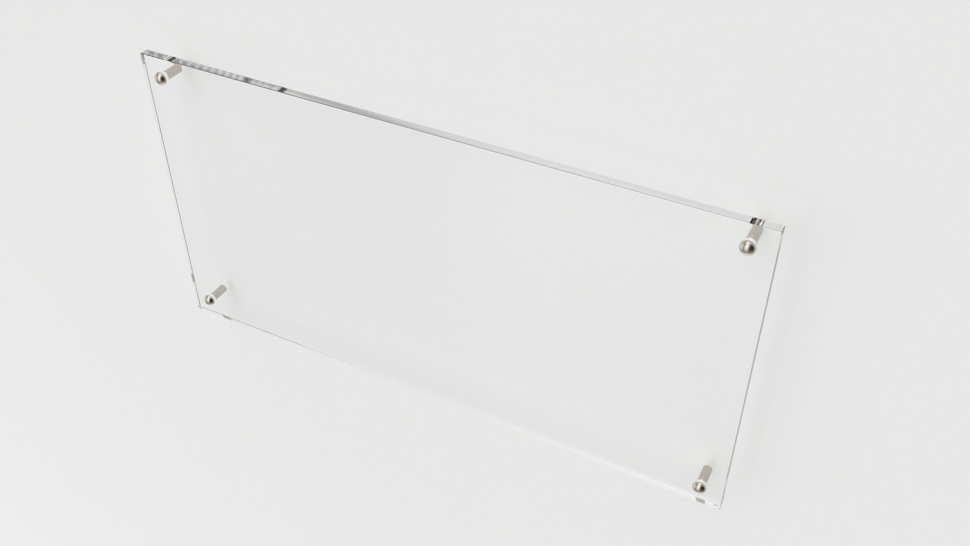 Nameplate logo signage mockup 01 3D model_2