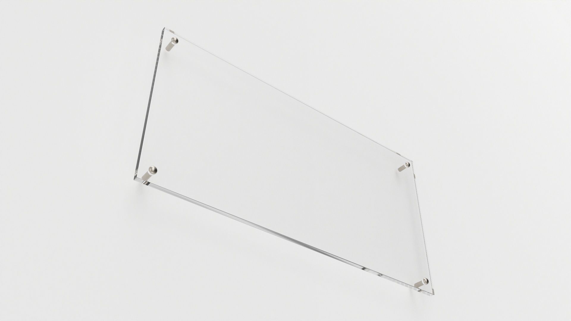 Nameplate logo signage mockup 01 3D model_3