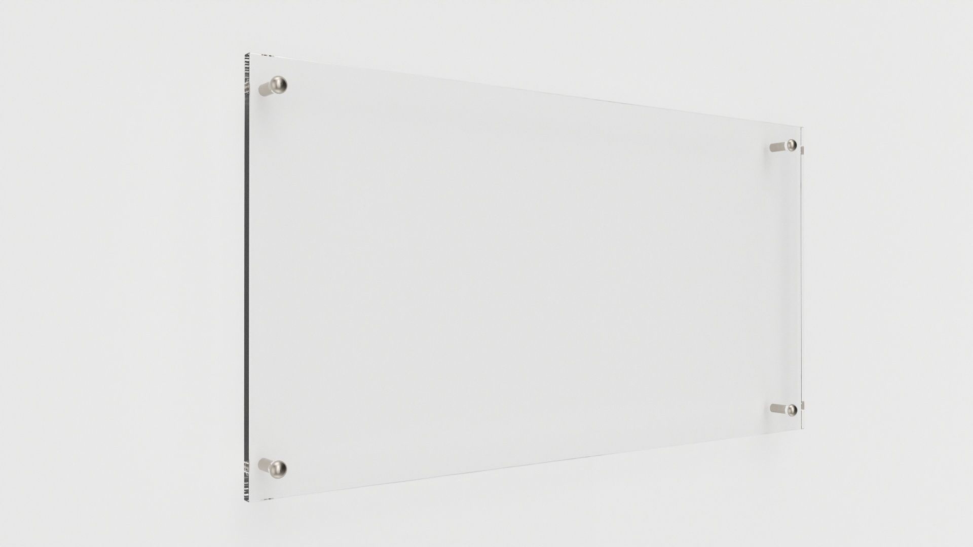 Nameplate logo signage mockup 01 3D model_1