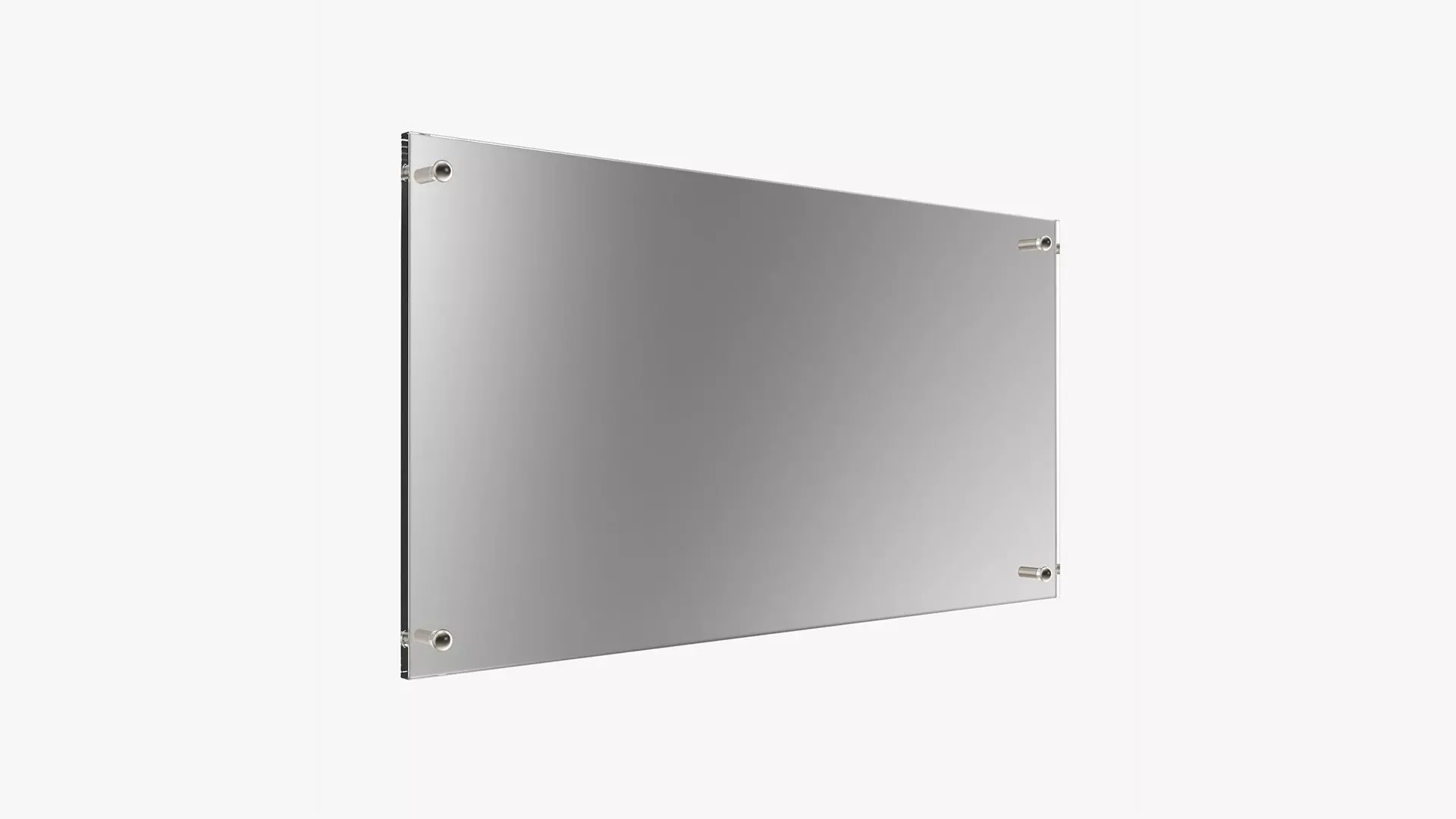 Nameplate logo signage mockup 01 3D model_0