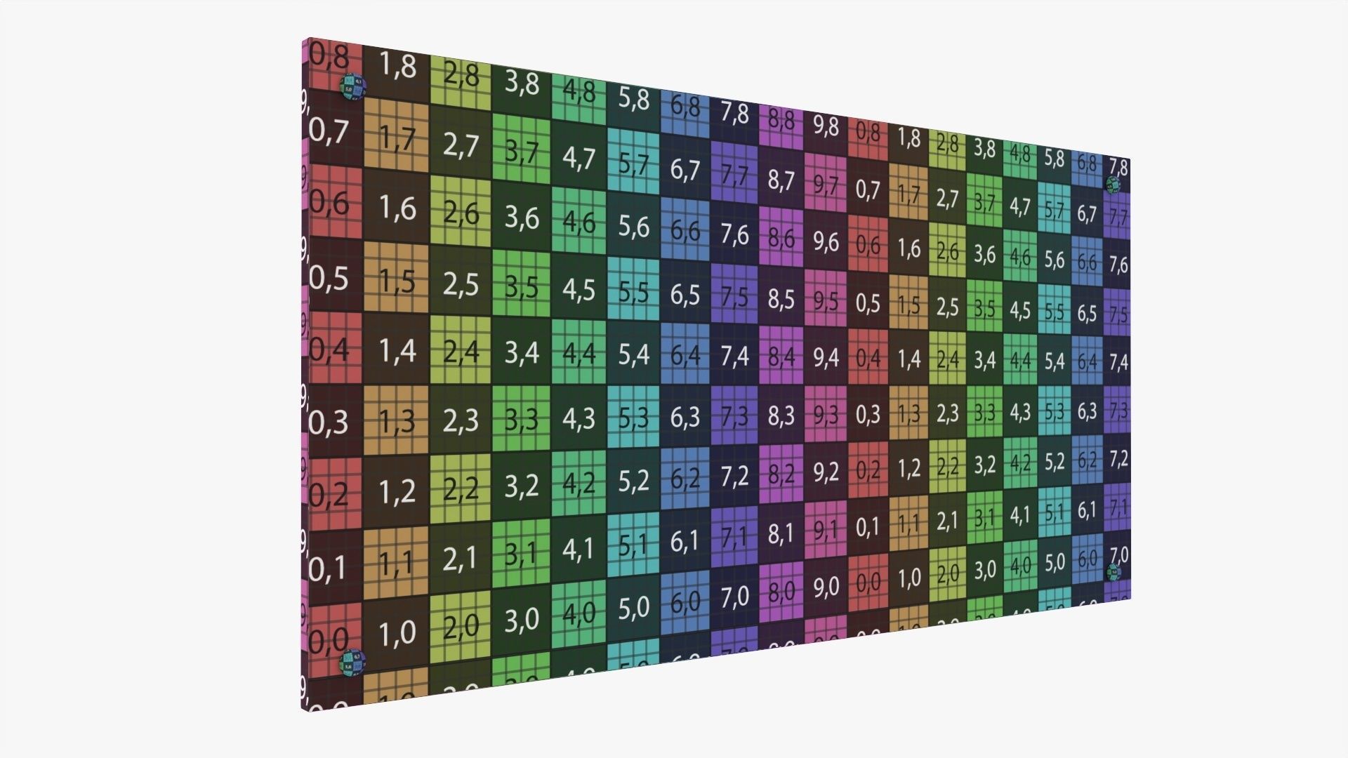 Nameplate logo signage mockup 01 3D model_7