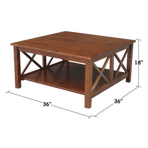 Rossitano Solid Wood Coffee Table with Storage 3D model_3