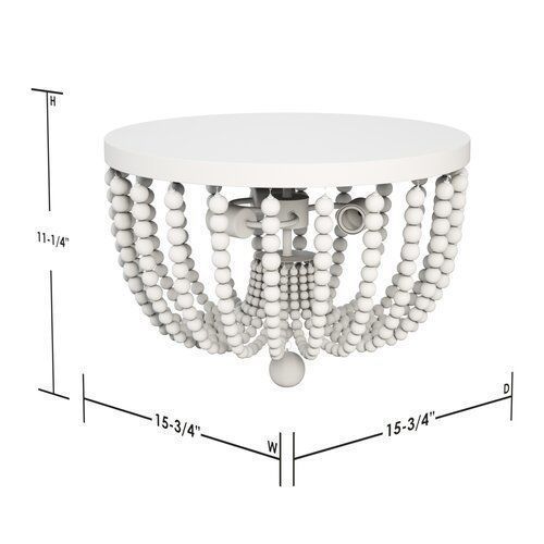 Calabasas Light Statement Geometric Flush Mount 3D model_1