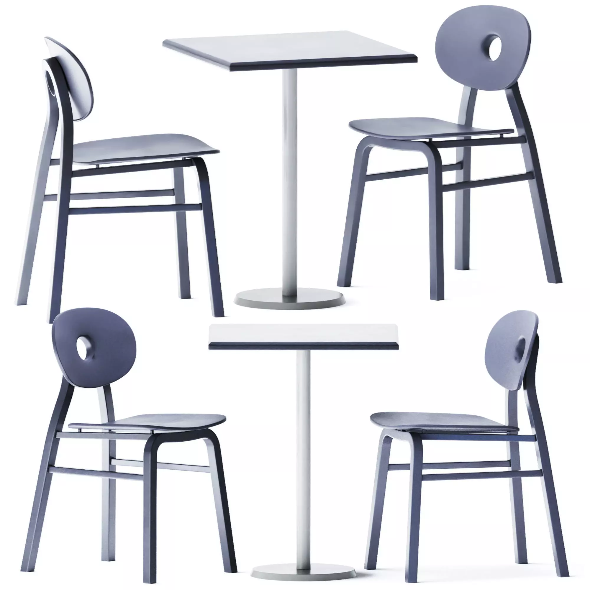 Square Concorde Premium Table by Fermob 3D model