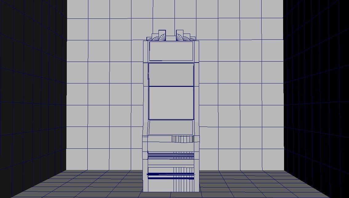 Modern Casino Slot Machine Low-poly 3D model_6