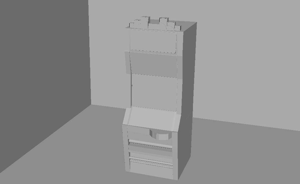 Modern Casino Slot Machine Low-poly 3D model_3