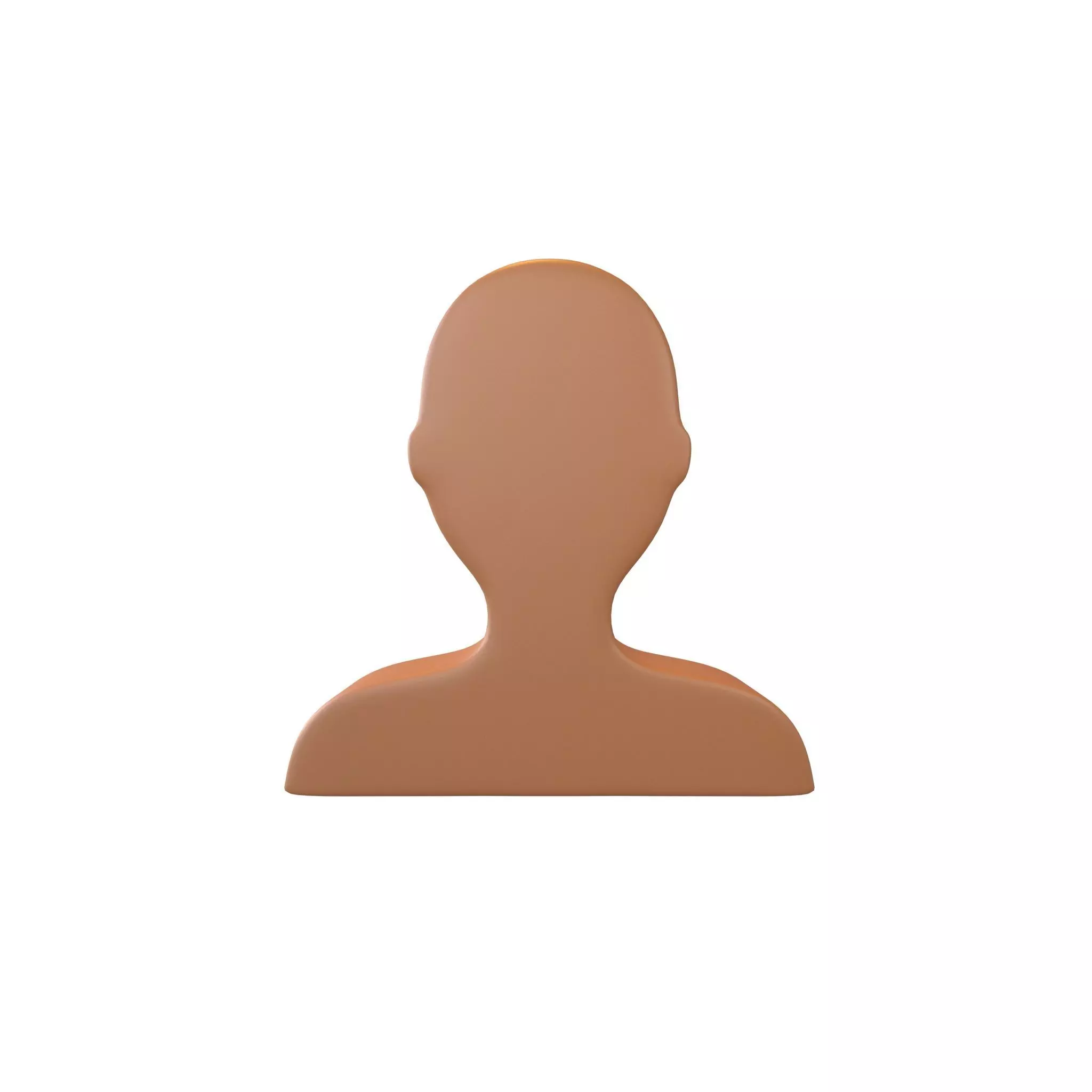 Bust in Silhouette v1 006 Low-poly 3D model_0