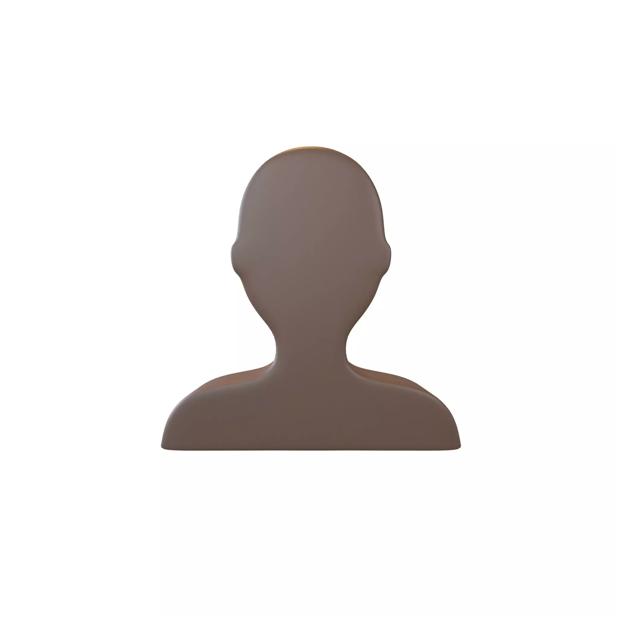 Bust in Silhouette v1 007 Low-poly 3D model_0