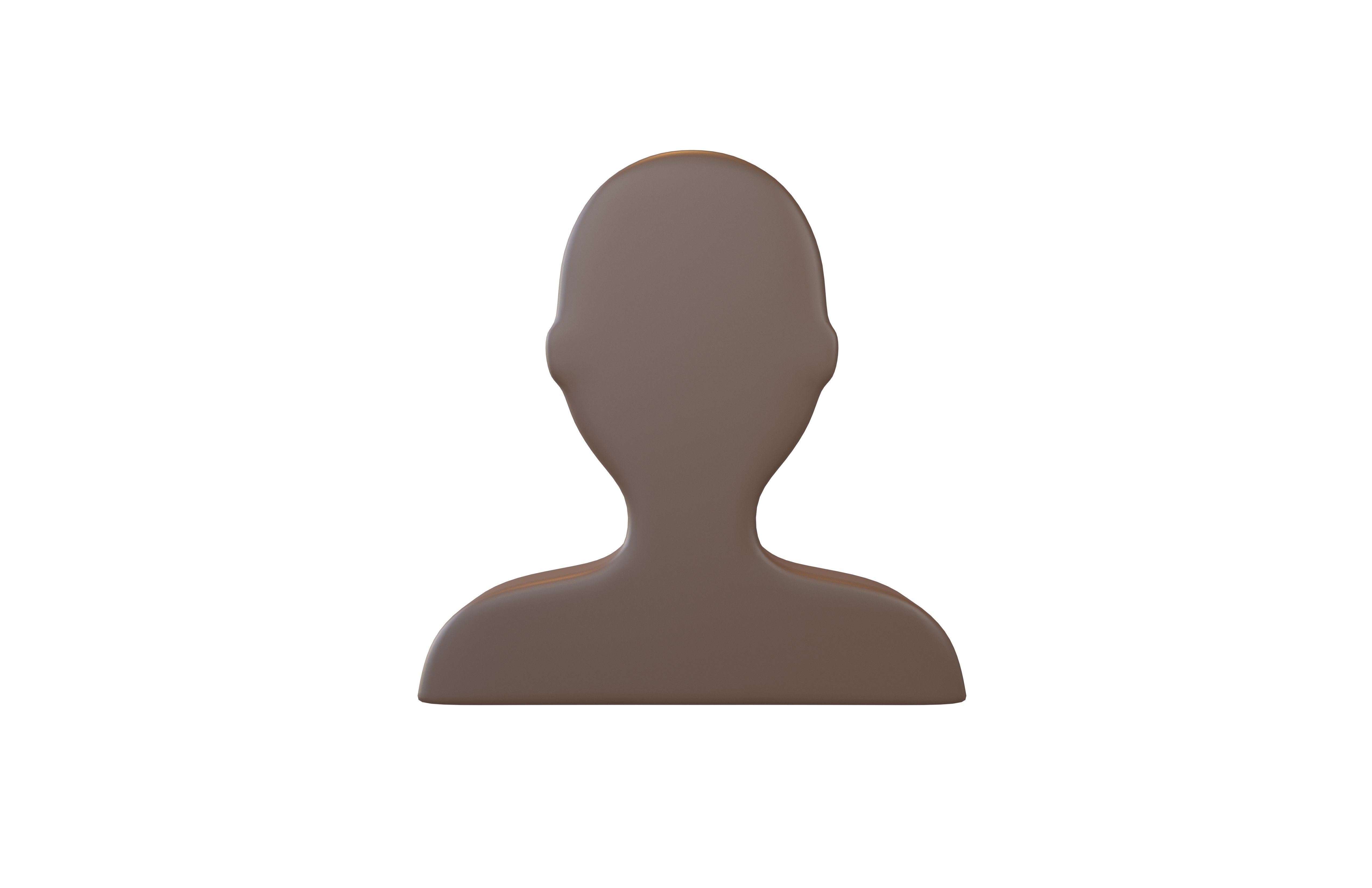 Bust in Silhouette v1 007 Low-poly 3D model_1