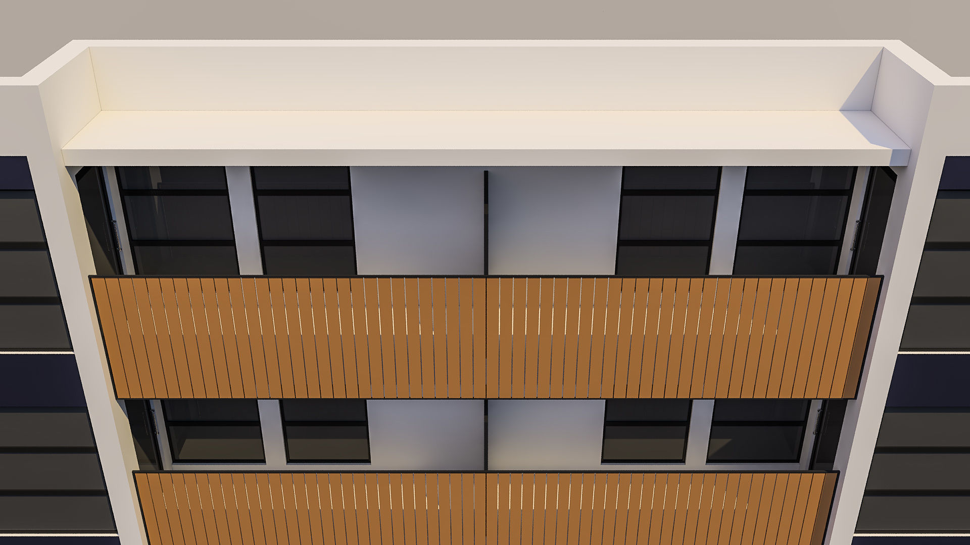Apartment Building 005 3D model_2