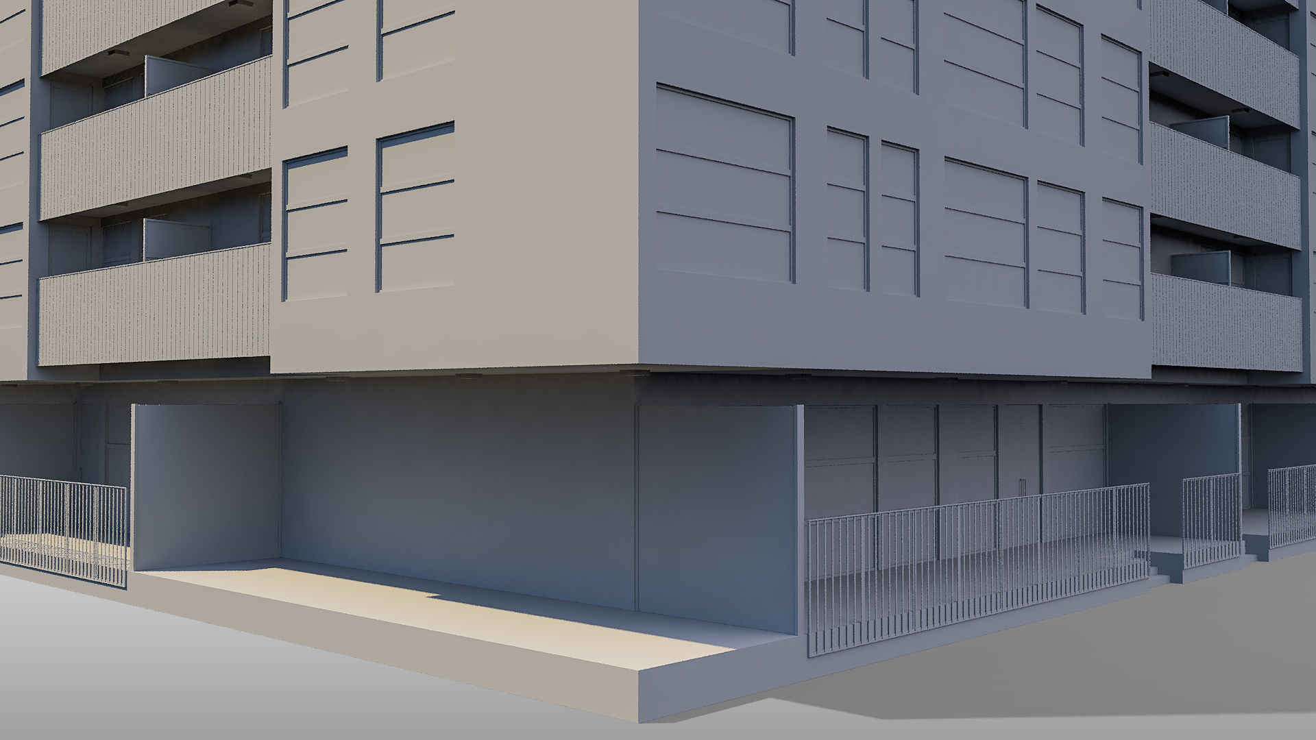 Apartment Building 005 3D model_13