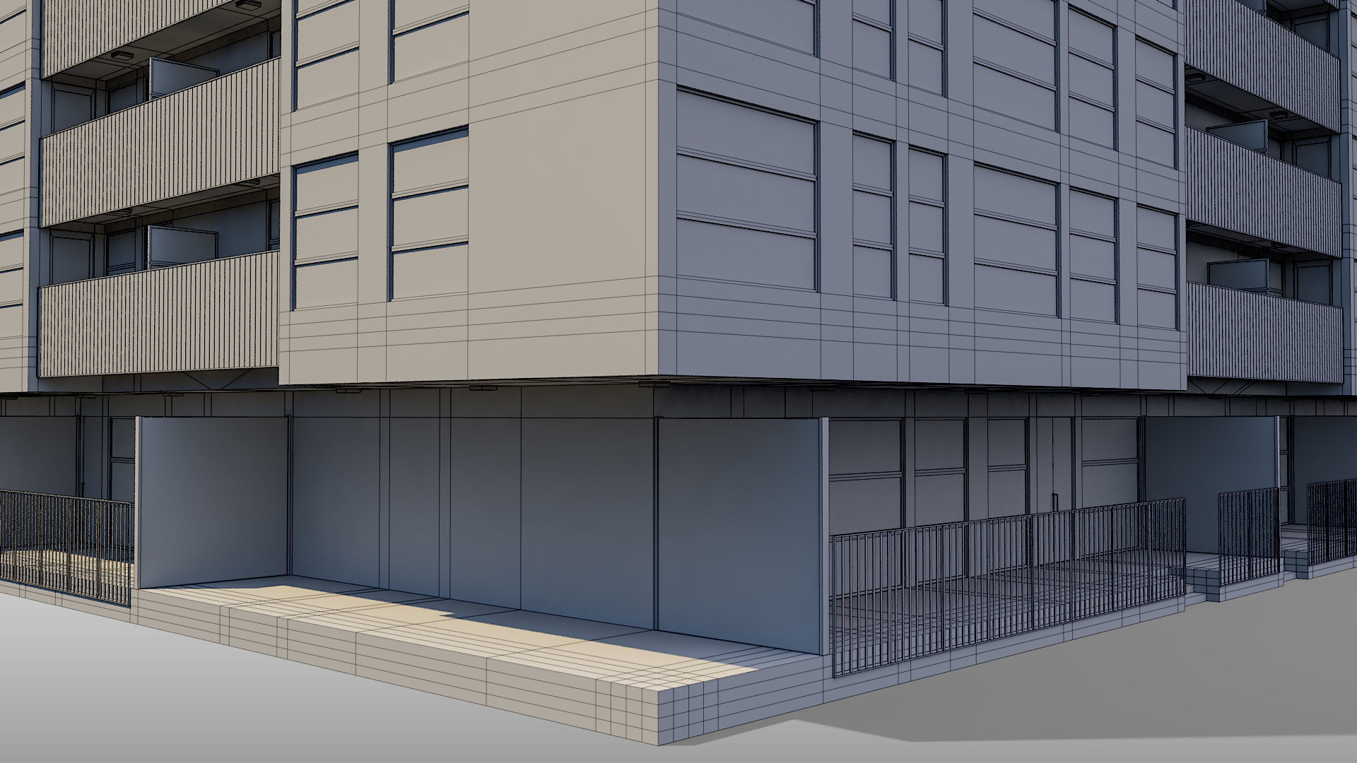 Apartment Building 005 3D model_14