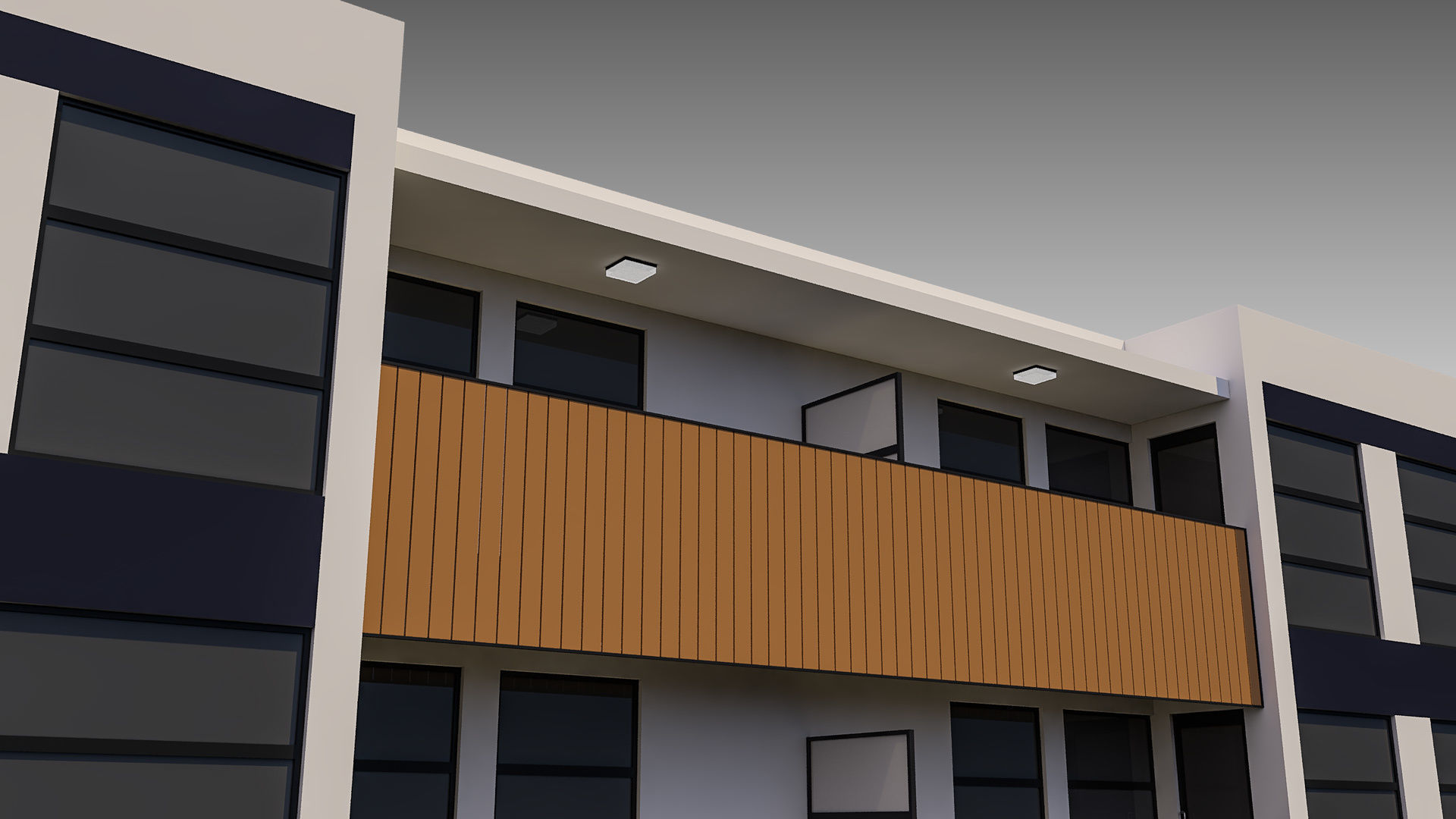 Apartment Building 005 3D model_3