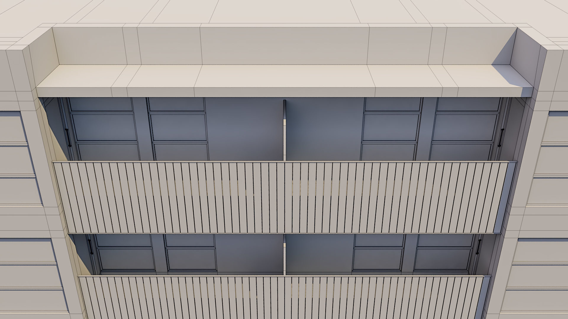 Apartment Building 005 3D model_12