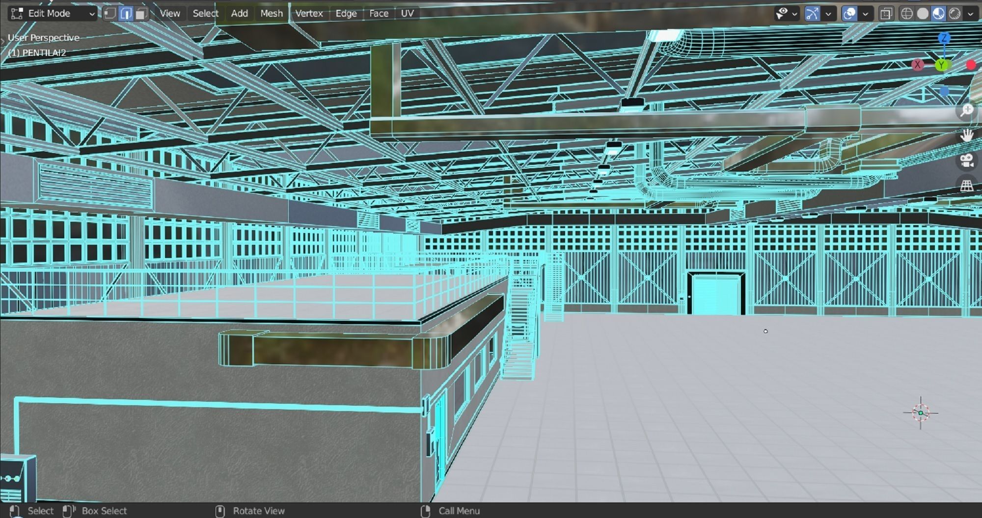 Warehouse industrial building 3D model_13