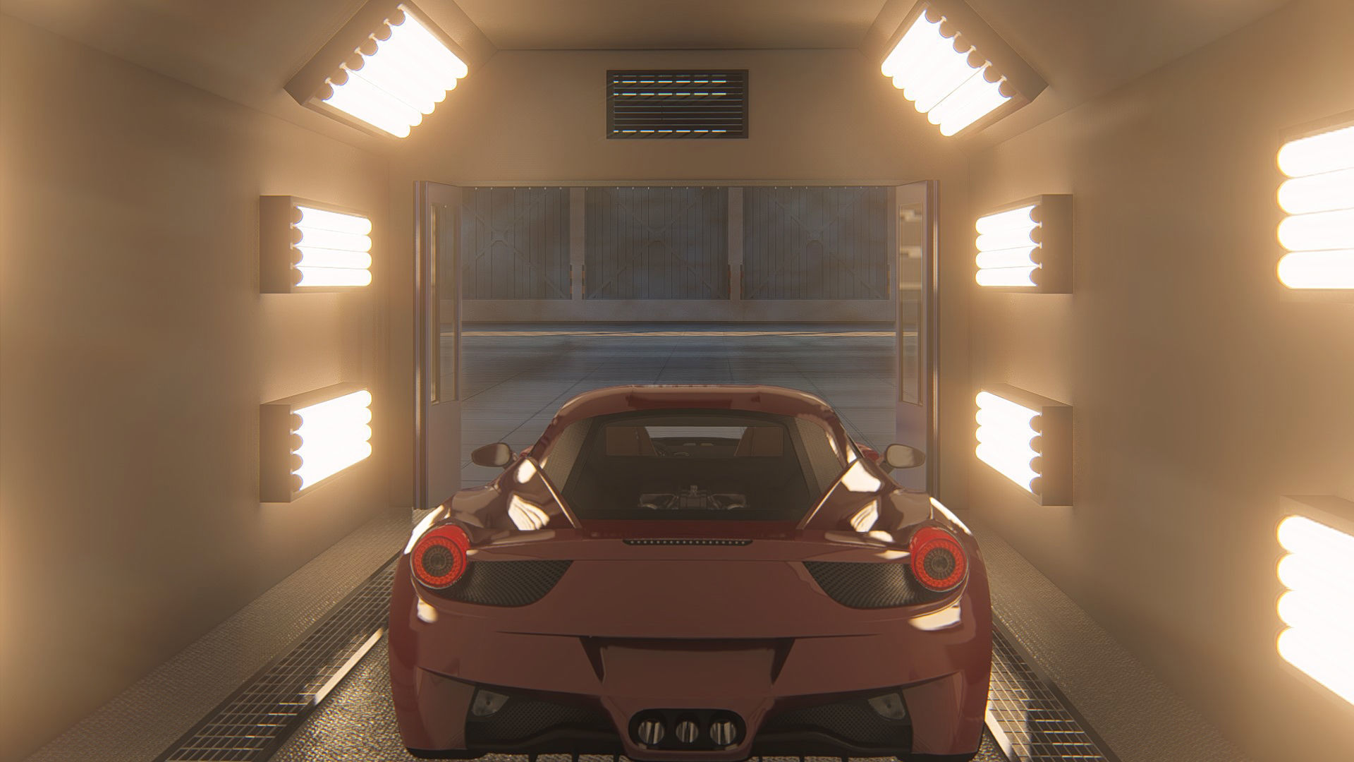 Warehouse industrial building 3D model_9