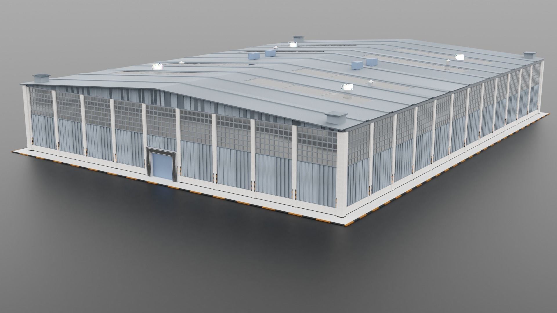 Warehouse industrial building 3D model_11