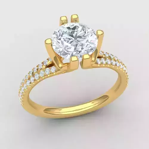 Solitaire Ring 3d Model 