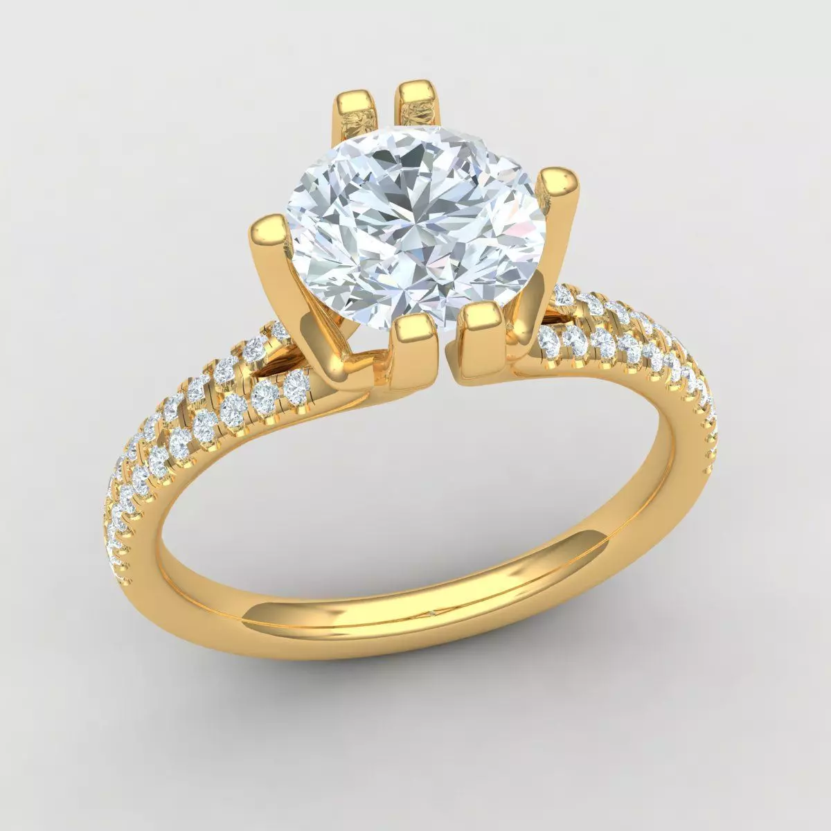 Solitaire Ring 3d Model 3D print model_0