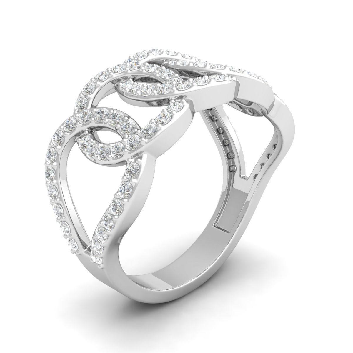 Cuban Link Ring Lower Weight  3D print model_2