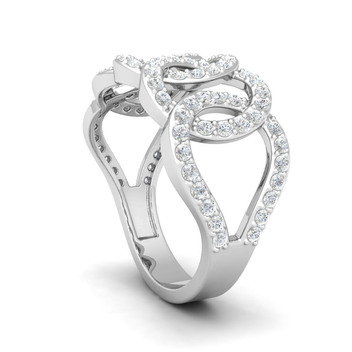 Cuban Link Ring Lower Weight  3D print model_1