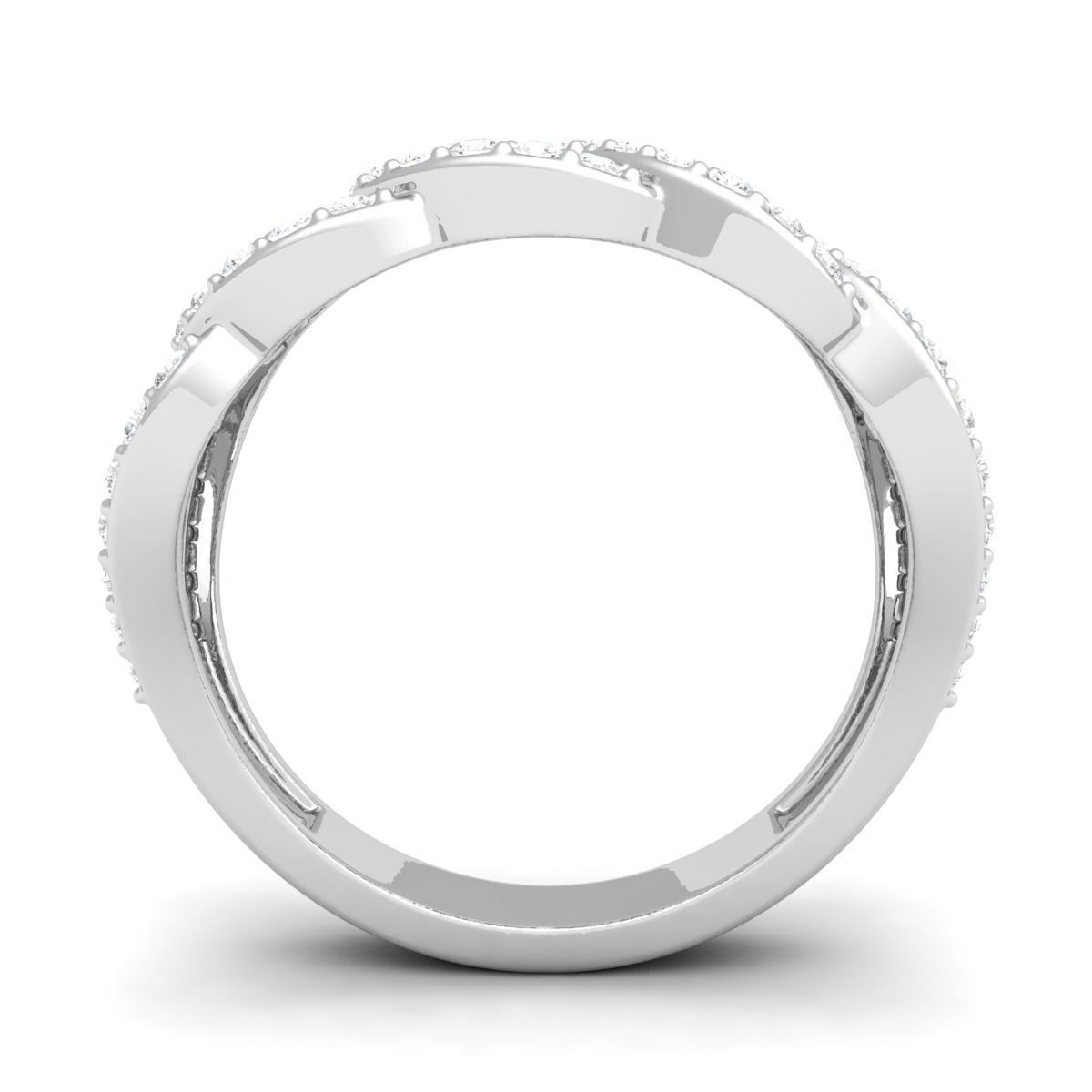 Cuban Link Ring Lower Weight  3D print model_3