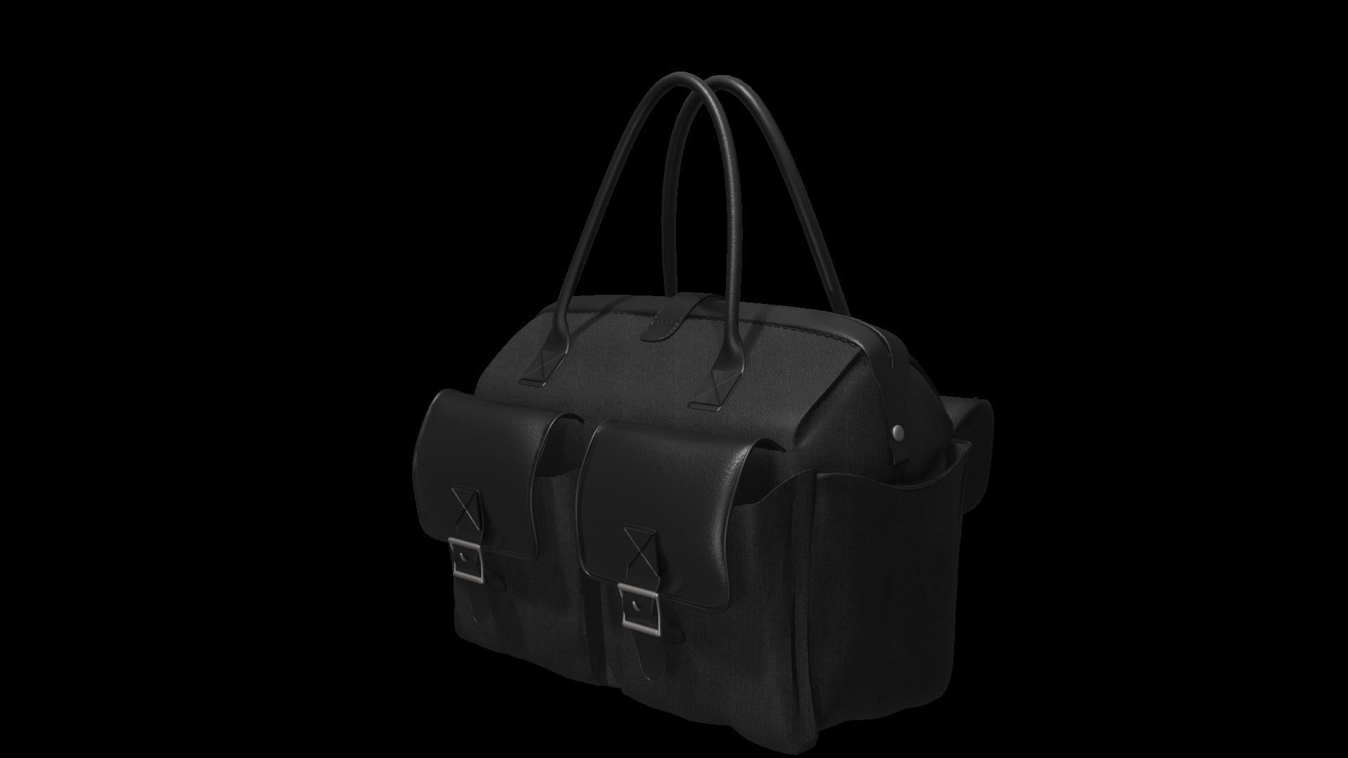 cosmetic bag  Low-poly 3D model_1