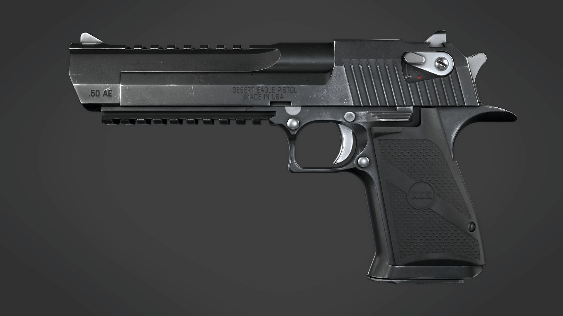 Desert Eagle with Modifications and Skins Low-poly 3D model_20