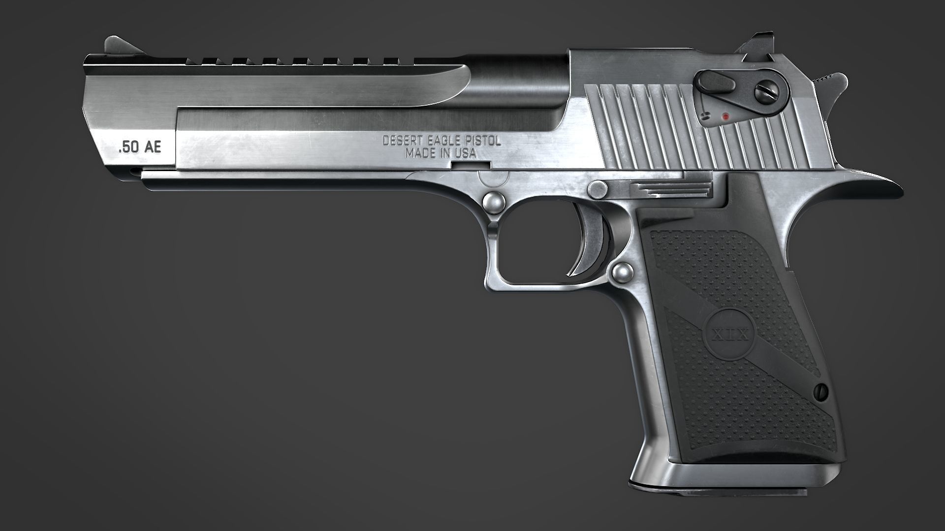 Desert Eagle with Modifications and Skins Low-poly 3D model_16